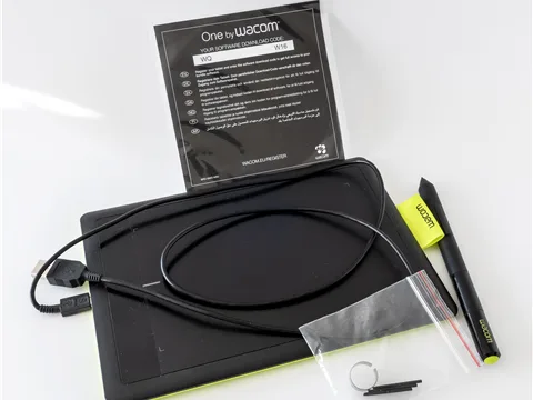 Graphics tablet and stylus used for digital design work